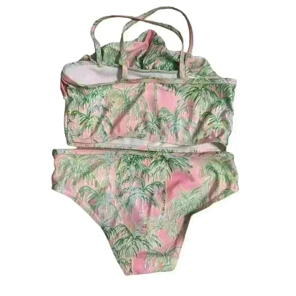 Tommy Bahama swimsuit set  10/12  little girl two piece with cover up k143